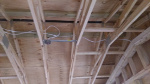 Wiring to fan and gable