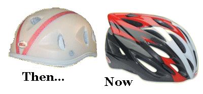 Bell helmets—c. 1978 & 2008